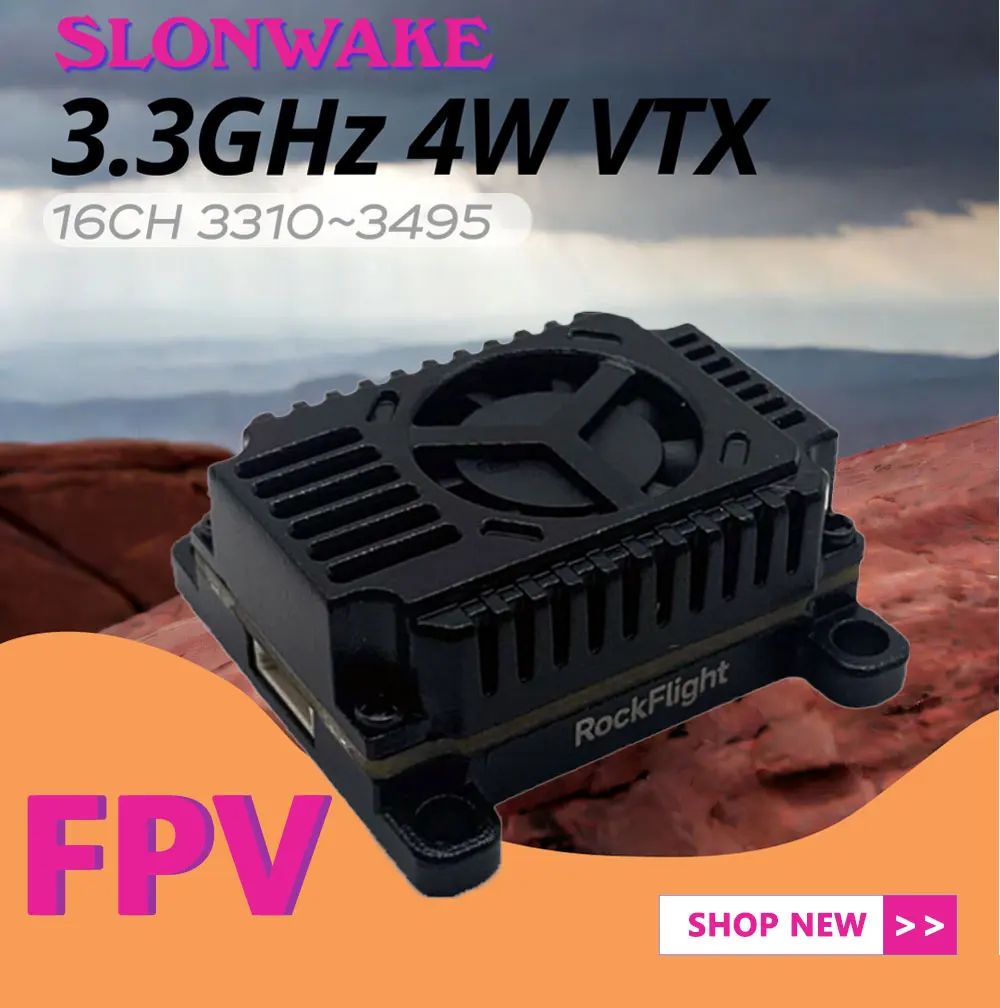 SLONWAKE FPV 3.3G 16CH 4000mW  - Drone With Rc Controller 评论和价格