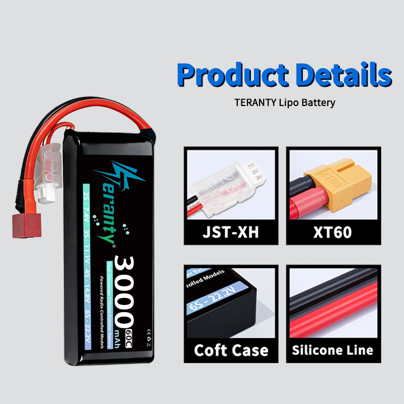 TERANTY 2S 3000mAh Lipo Batter - Drone Lipo Battery 评论和价格