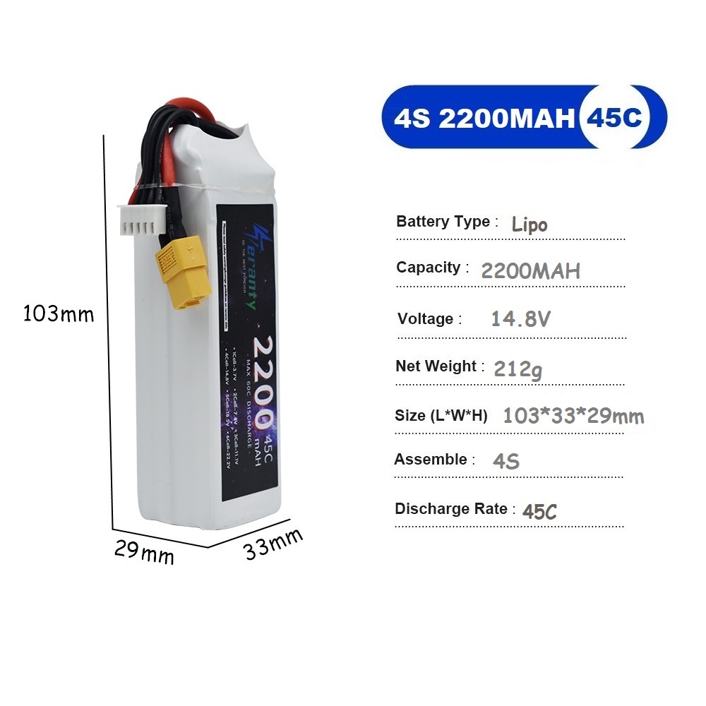 4S LiPo Battery 14.8V 1500mah  - Drone Rc Race 评论和价格
