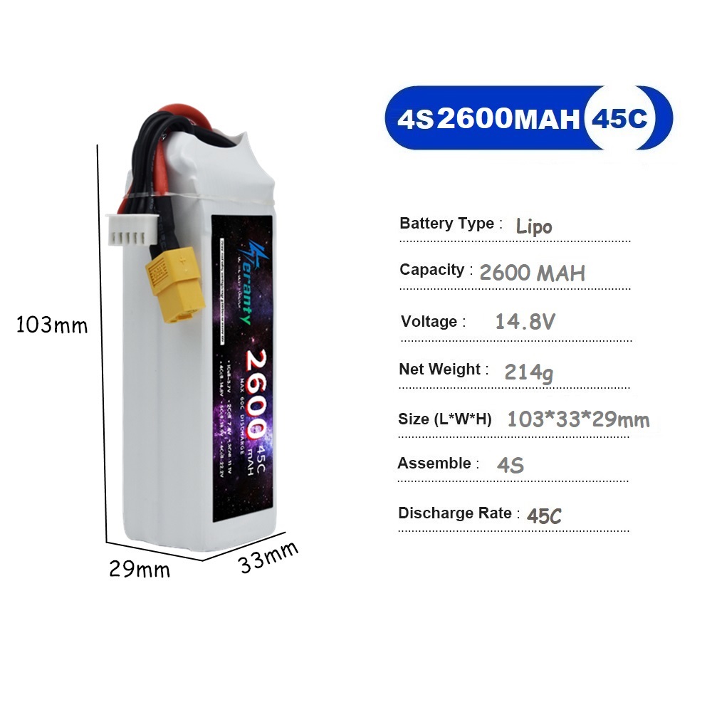 4S LiPo Battery 14.8V 1500mah  - Drone Rc Race 评论和价格