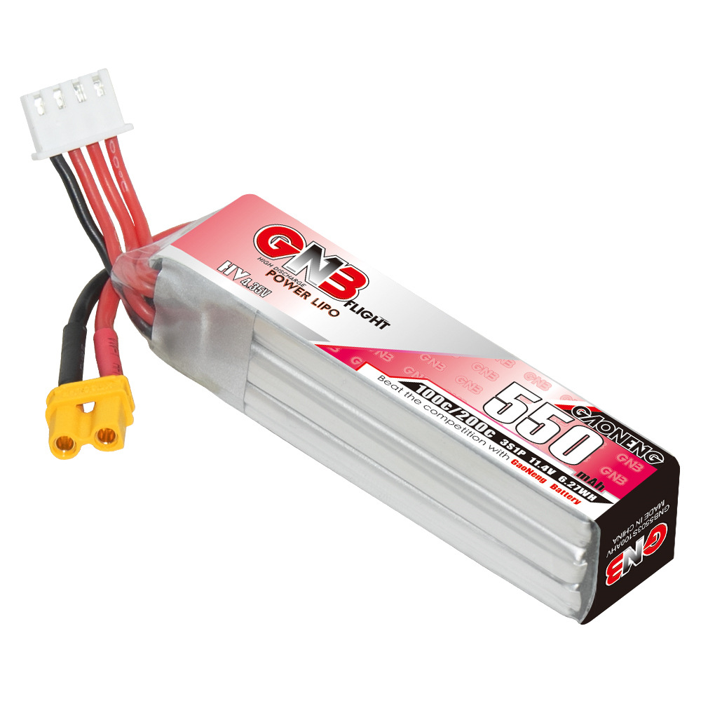 GNB HV 11.4V 550mAh 100C/200C  - Drone Lipo Battery 评论和价格