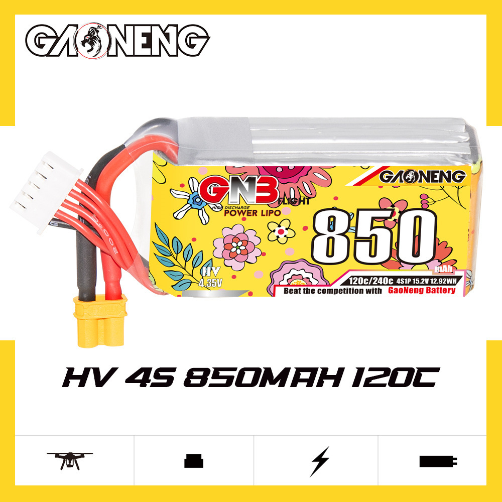 Upgraded GNB 4S 15.2V 850mAh L - Drone Rc Race 评论和价格