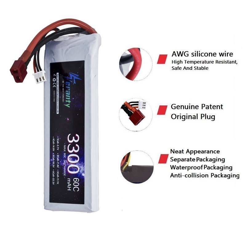 2S 7.4V LiPo Battery 3300mAh 6 - Drone Lipo Battery 评论和价格