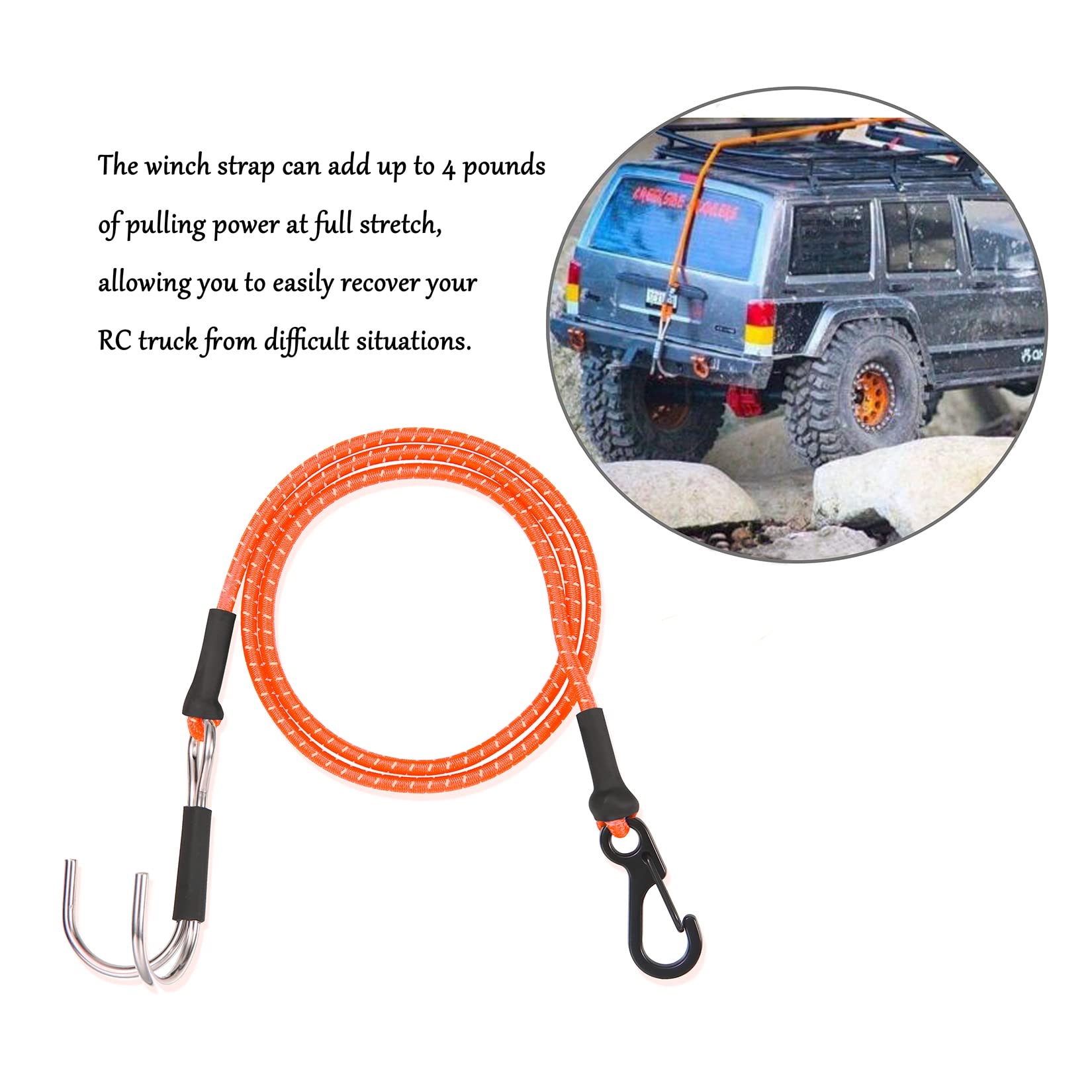1/10 Kinetic Winch Strap Escap - Drone Rc Belt 评论和价格