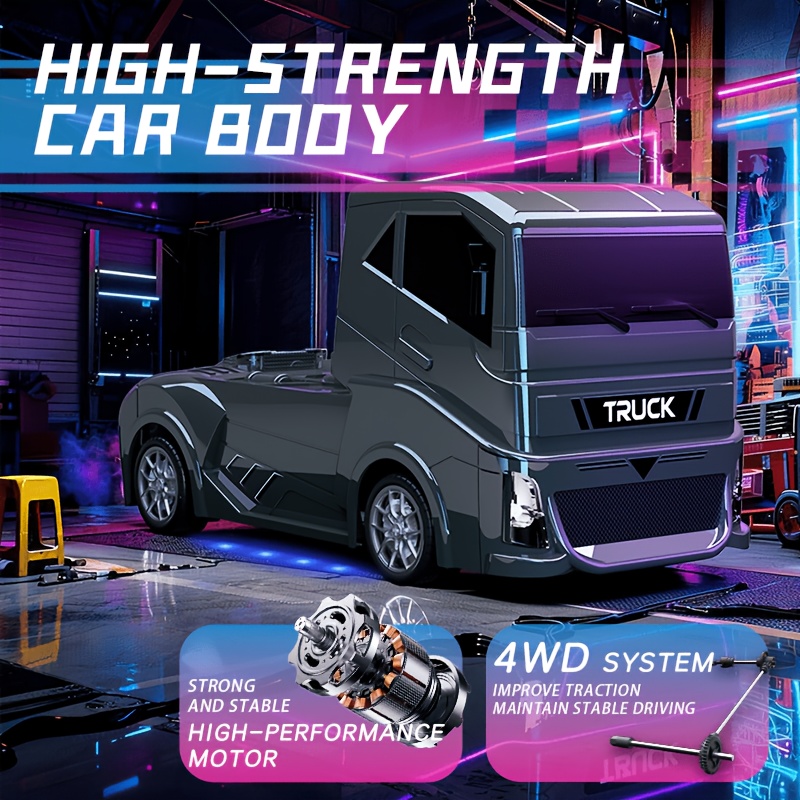 1:24 4WD RC Drift Truck with L - Drone Or Rc Car 评论和价格