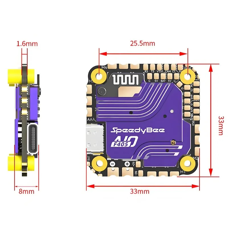 SpeedyBee F405 AIO Flight Cont - Drone Rc Quadcopter 评论和价格