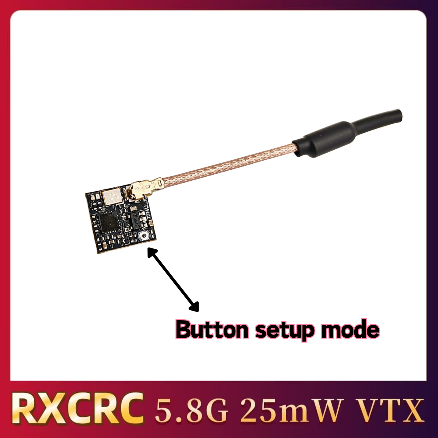 RXCRC 5.8GHz 48CH FPV 25mW Ana - Drone With Rc Controller 评论和价格